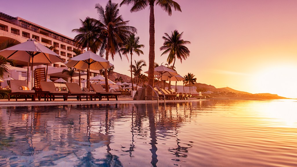 Marquis Los Cabos Resort & Spa in Mexico. One of the world's best infinity pools and sunset spots. 