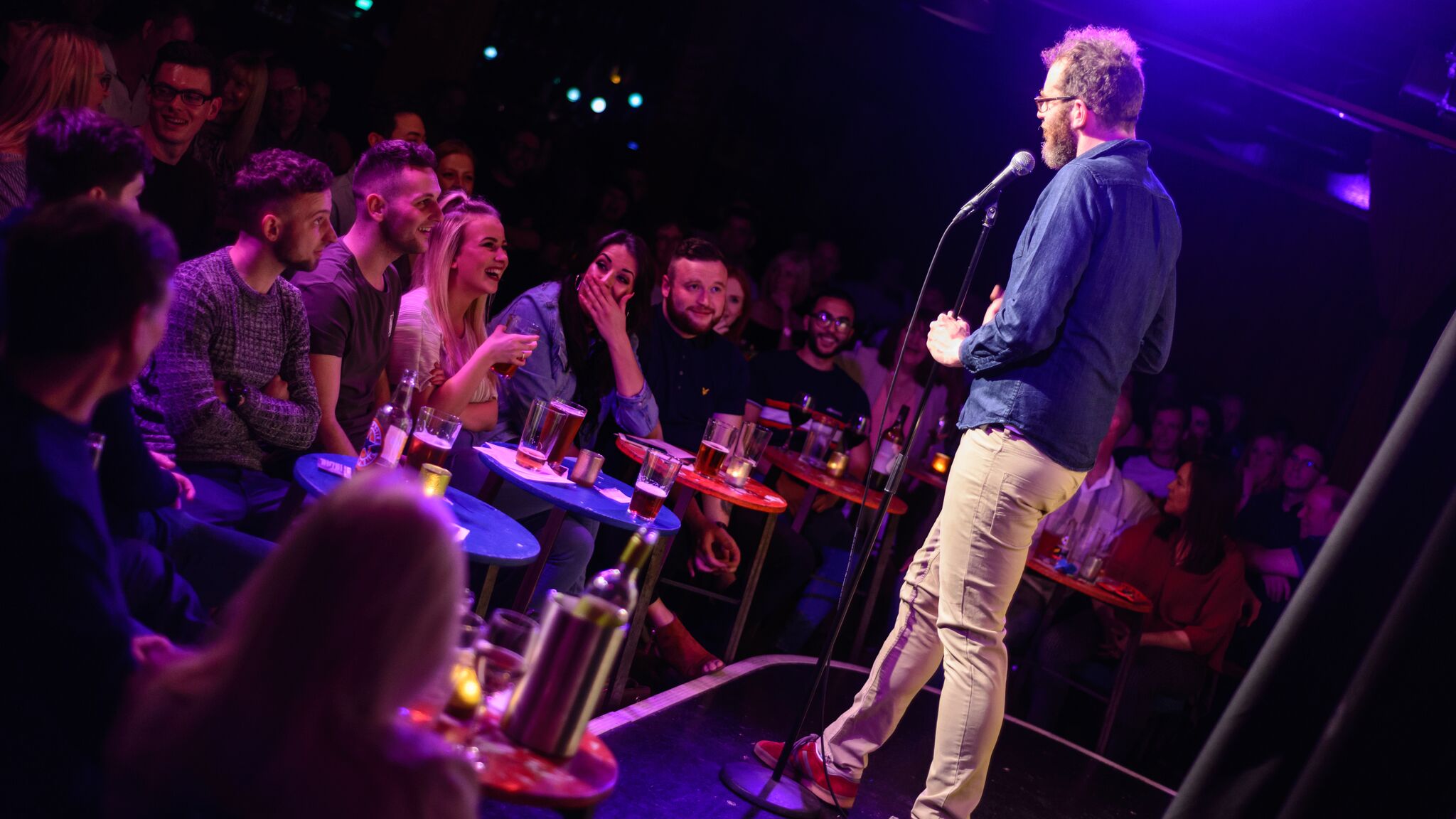 Stand up comedy at a comedy club - one of the best things to do in Edinburgh