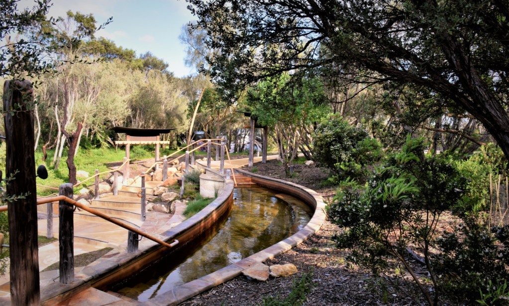 A stream of water at the Mornington Hot Springs, Australia - Luxury Escapes 
