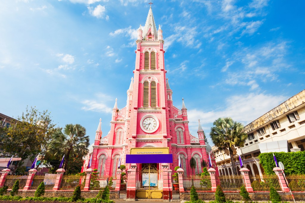 A beautiful image of the Church of the Sacred Heart in Ho Chi Minh City, Vietnam - Luxury Escapes