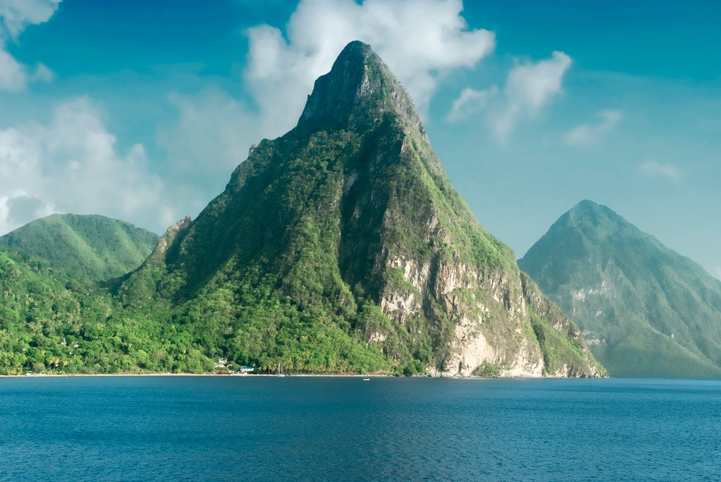 Piton Mountains in St Lucia, one of the best places to visit in the Caribbean Islands - Luxury Escapes