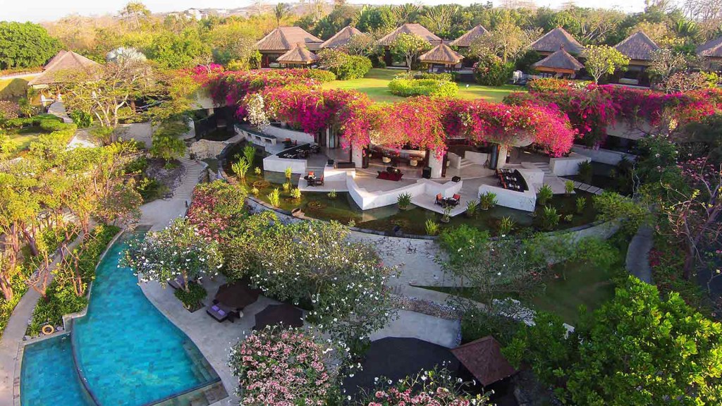 Aerial view of one of the most beautiful resorts in Bali - RIMBA Jimbaran Bali by Ayana - Luxury Escapes