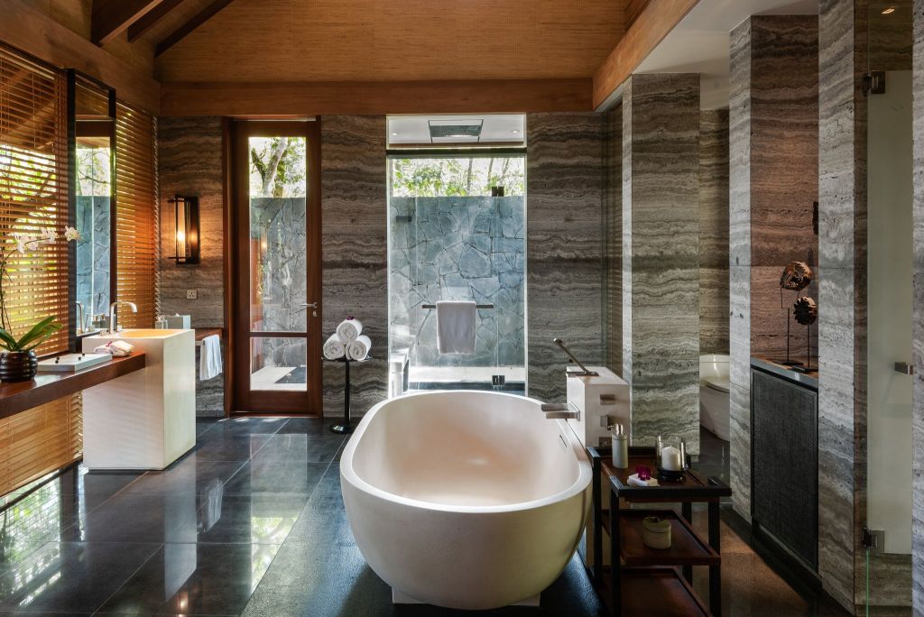 The Datai Langkawi, Malaysia, one of the world's most incredible bathtubs.