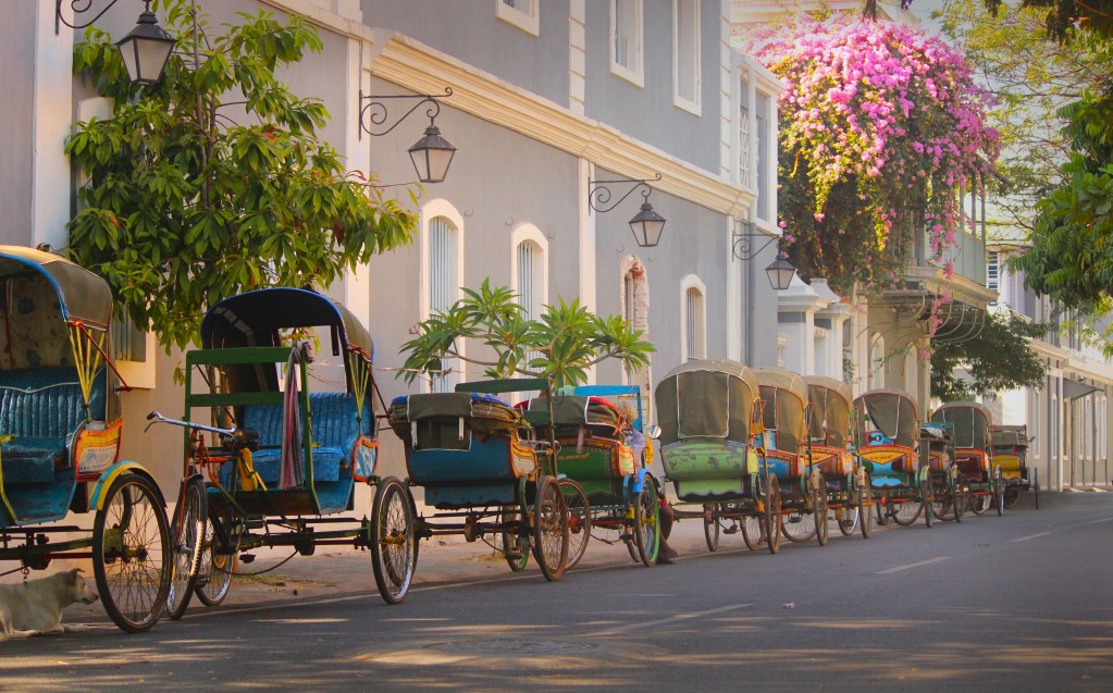 Rickshaws lined up in Southern India, one of the Top Bucket-List Destinations for 2023 - Luxury Escapes 