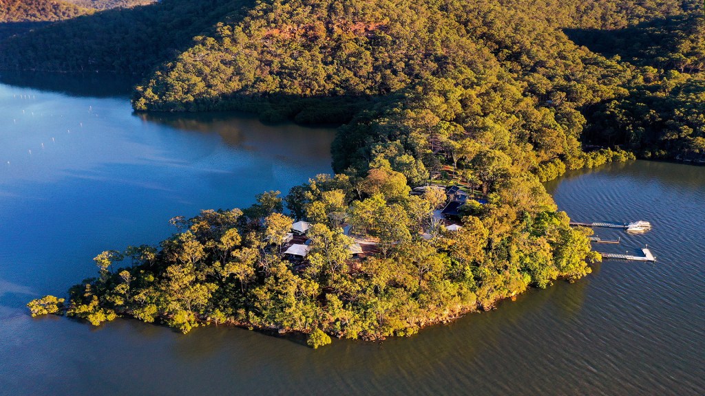 A view over Marramarra Lodge in New South Wales, one of the best luxury lodges in Australia - Luxury Escapes