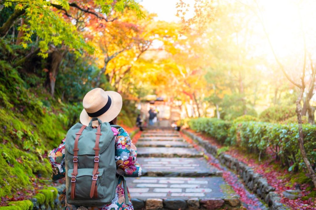 Manicured gardens and tranquil pathways are just some of the many wonders that await solo travellers in Japan - Luxury Escapes