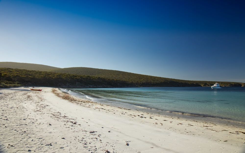 The empty sands at Memory Cove, a hidden beach in Australia - Luxury Escapes 