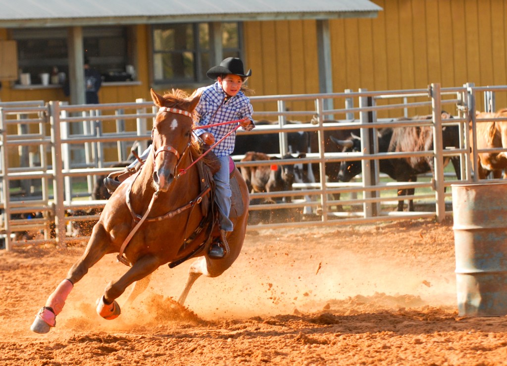 Image of young child riding a horse at a USA rodeo - Luxury Escapes