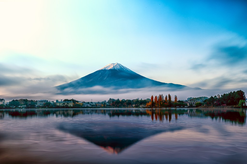 A view of a snow-capped Mount Fiji, one of the unmissable experiences on a tour of Japan - Luxury Escapes